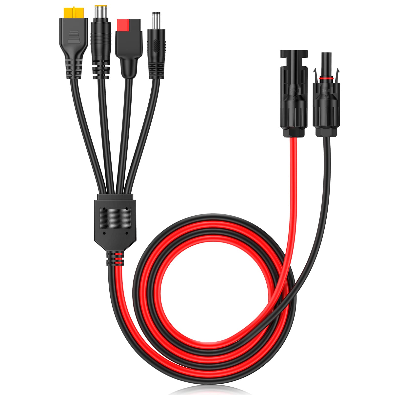 Solar Combiner Box - 4-in-1 Solar Panel Connector Extension Cable