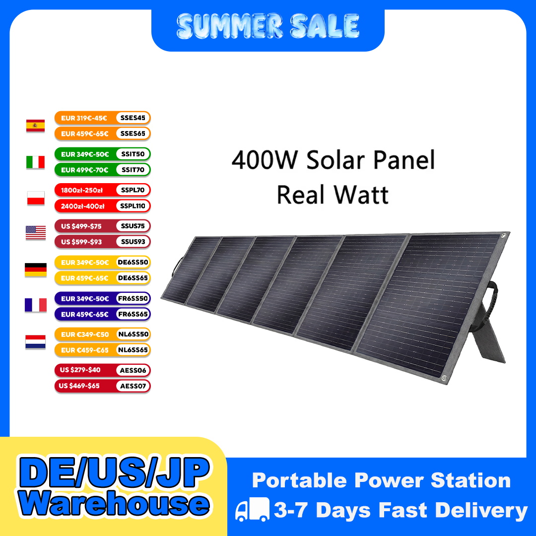 Rv Solar Kit 400W - SOLARPLAY 400W Foldable Solar Panel High-Efficiency
