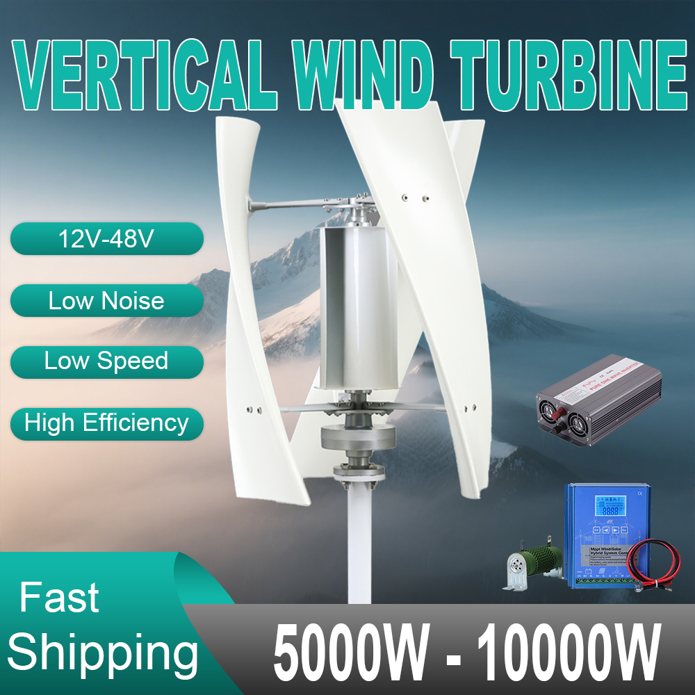 Wind Solar Hybrid Kit - 5000W Wind Turbine 12V 24V 48V