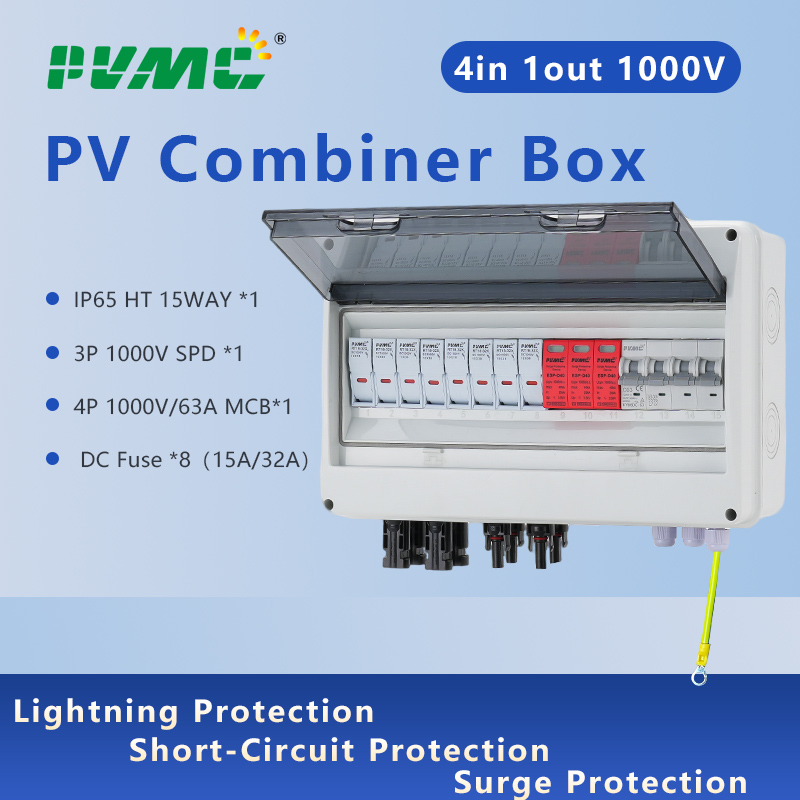 Solar Combiner Box - HT 4 in 1 out DC1000V