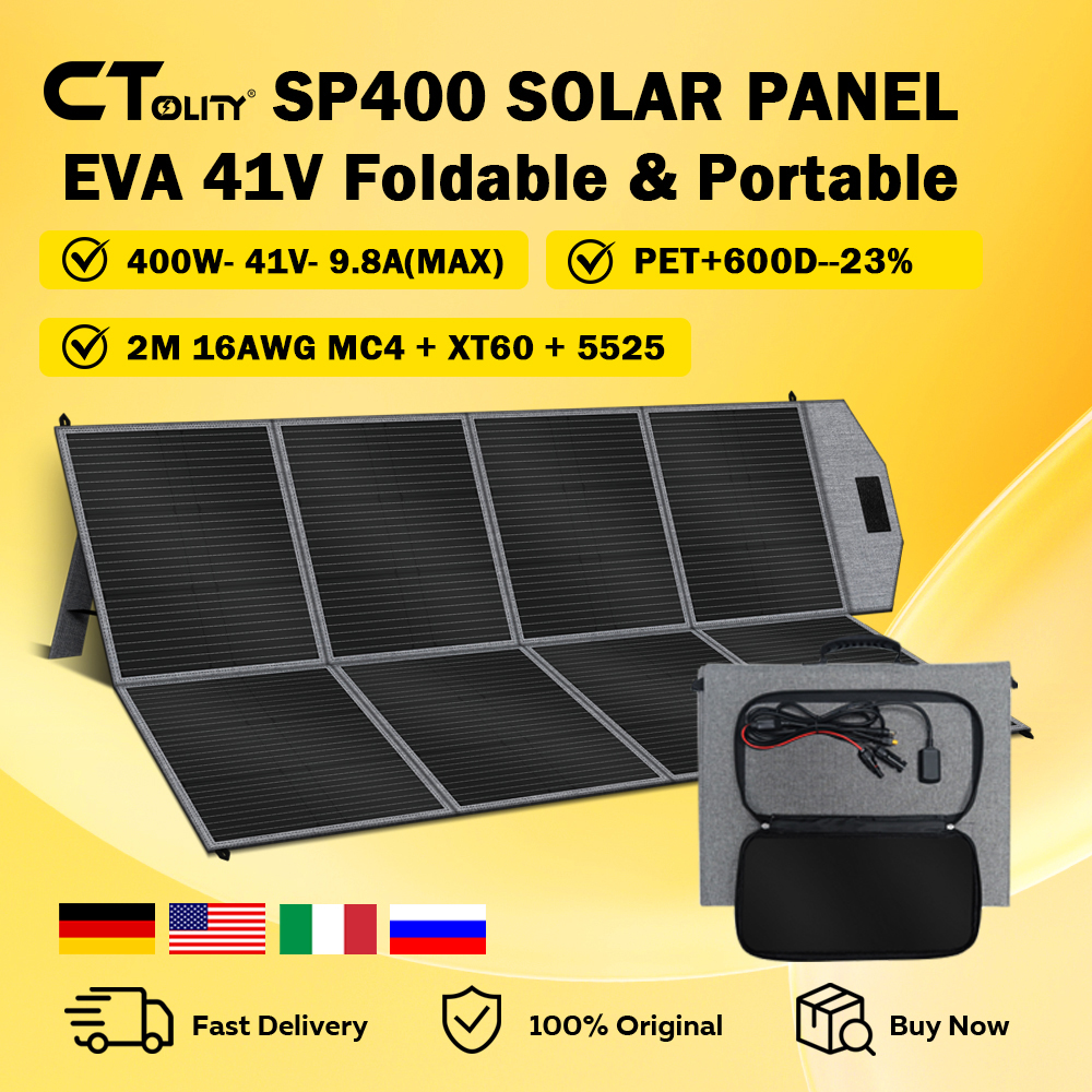 Rv Solar Kit 400W - CTOLITY SP400 Portable Solar Panel 400W