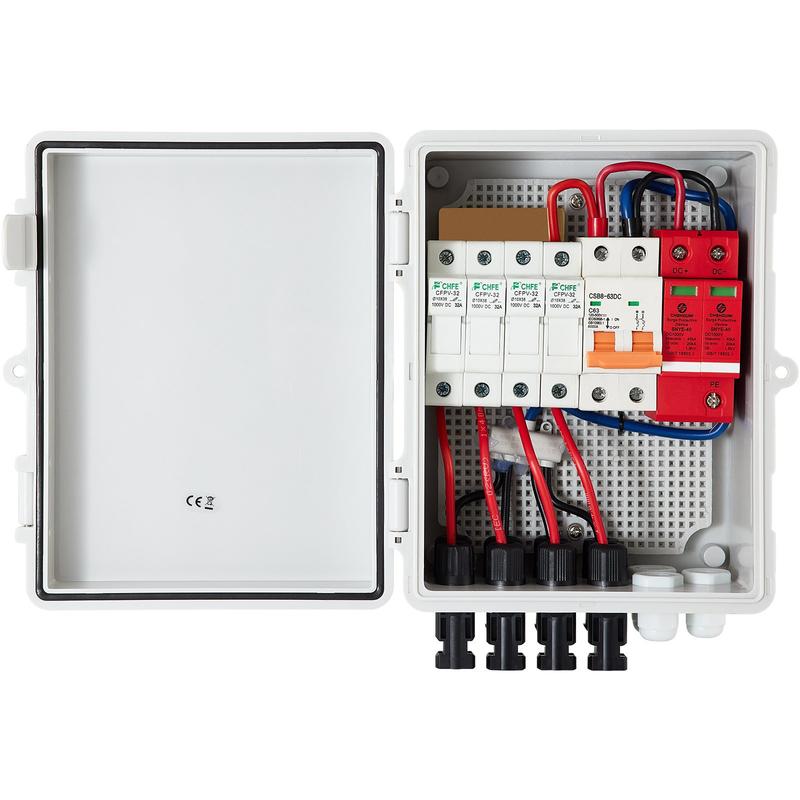Solar Combiner Box - 4-wire PV combination box, 15 A