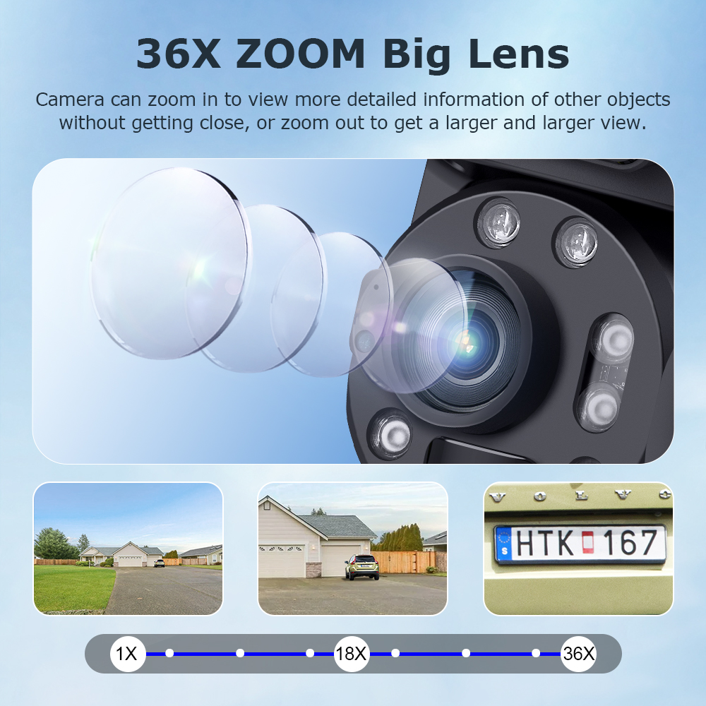 12MP 36X Dual Lens Solar Secur - Solar Panel Tilt Mount review and price