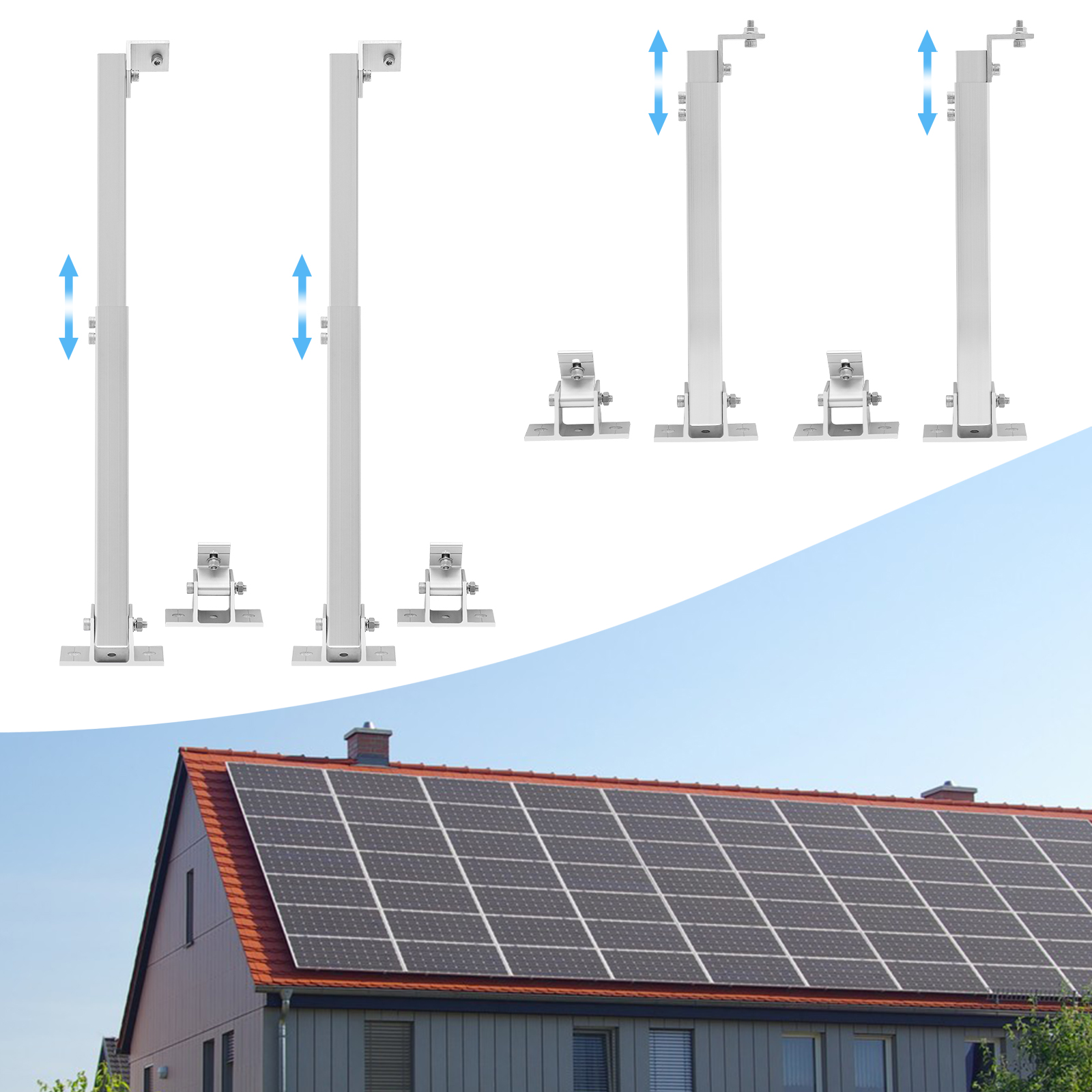 4PCS Adjustable Solar Panel Mo - Solar Panel Tilt Mount review and price
