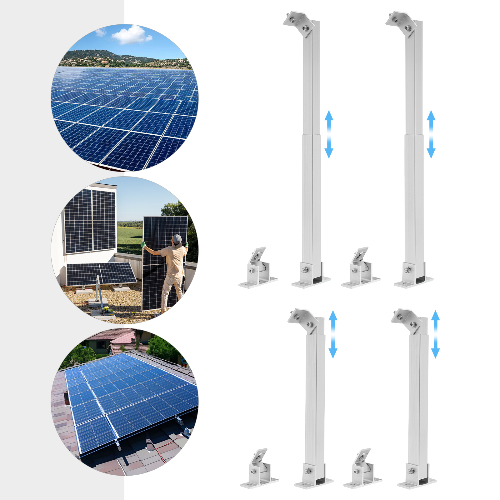 4PCS Adjustable Solar Panel Mo - Solar Panel Tilt Mount review and price