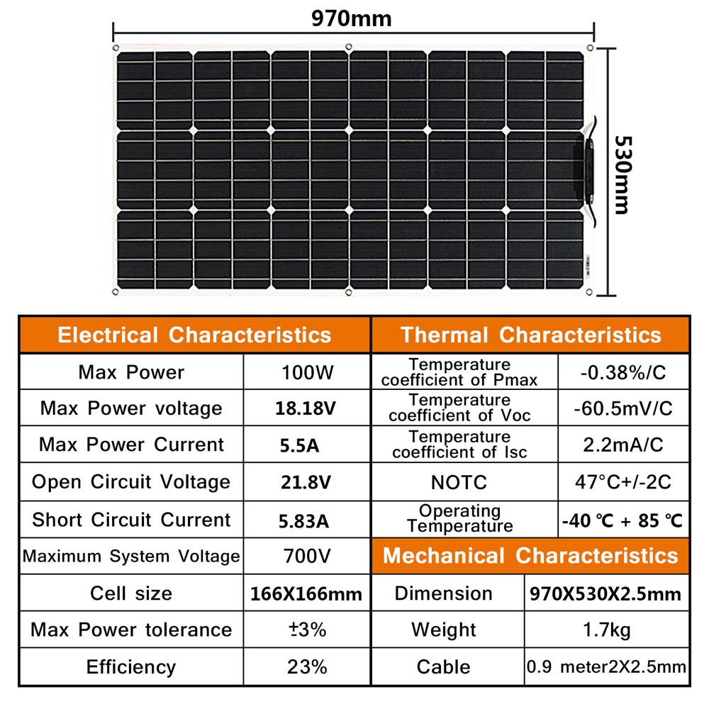 100 Watt Solar Panel 200w 300w - Rv Solar Kit 400W review and price