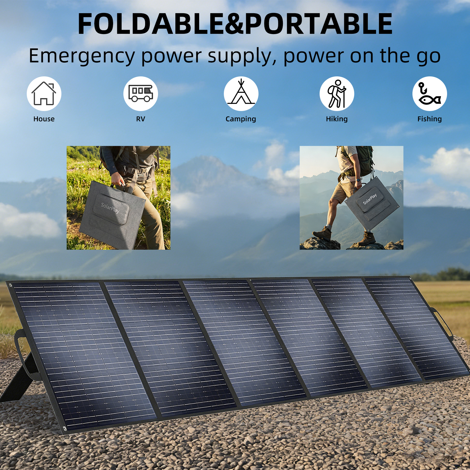 SOLARPLAY 400W Foldable Solar  - Rv Solar Kit 400W review and price