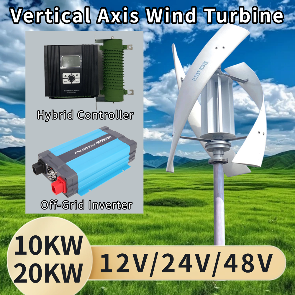 Low Noise 20000W Wind Generato - Wind Solar Hybrid Kit review and price