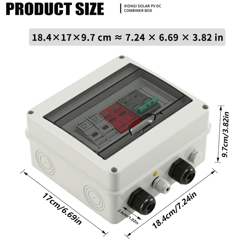 1 PCS Solar photovoltaic PV DC - Solar Combiner Box review and price