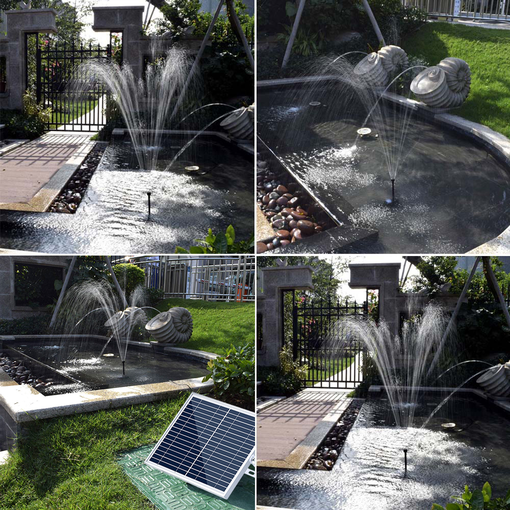 High-power Solar Landscape Fou - Solar Pool Pump Kit review and price
