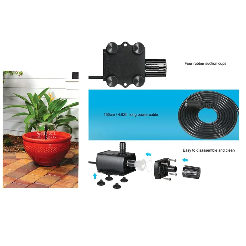 Ultra-quiet DV12V Solar Brushl - Solar Pool Pump Kit review and price