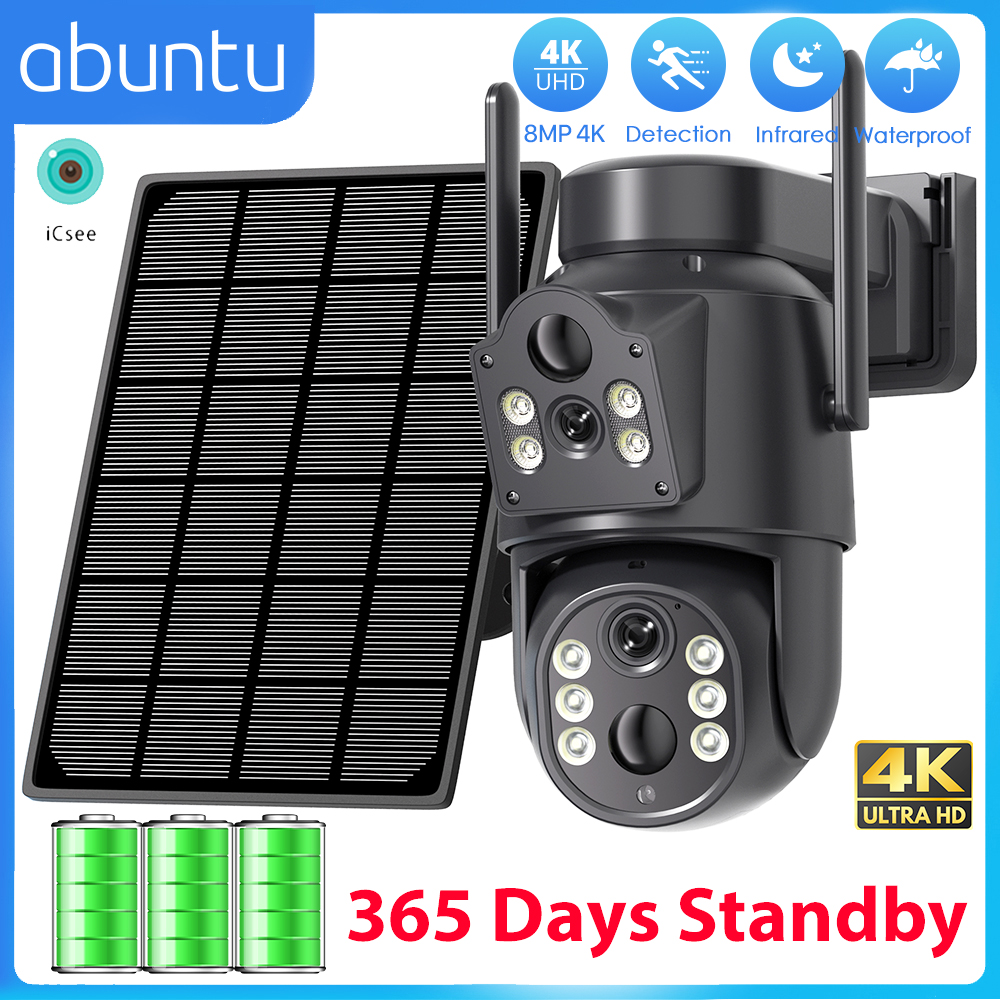 8MP 4K HD Solar WiFi Camera Ou - Solar Panel Tilt Mount review and price