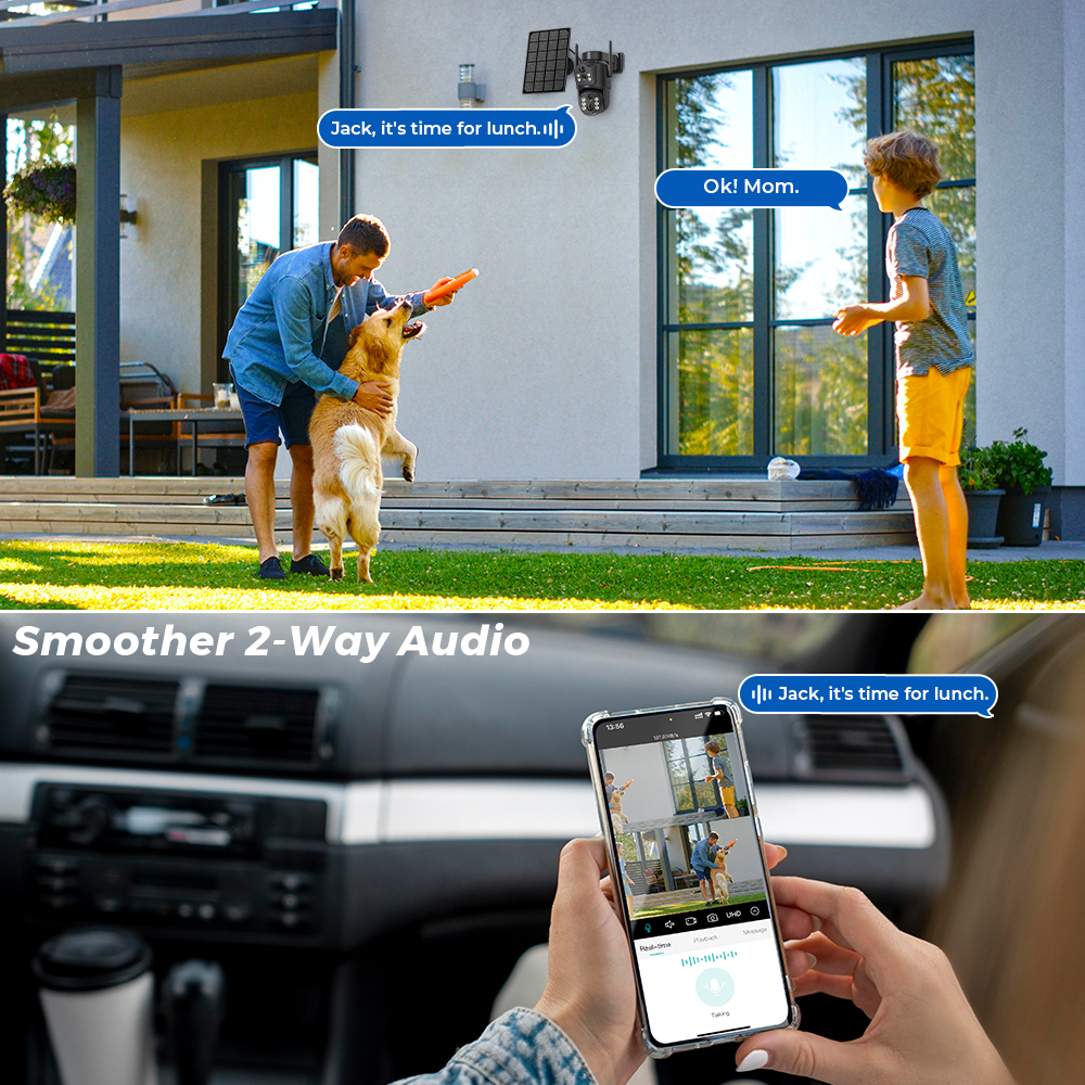 8MP 4K HD Solar WiFi Camera Ou - Solar Panel Tilt Mount review and price