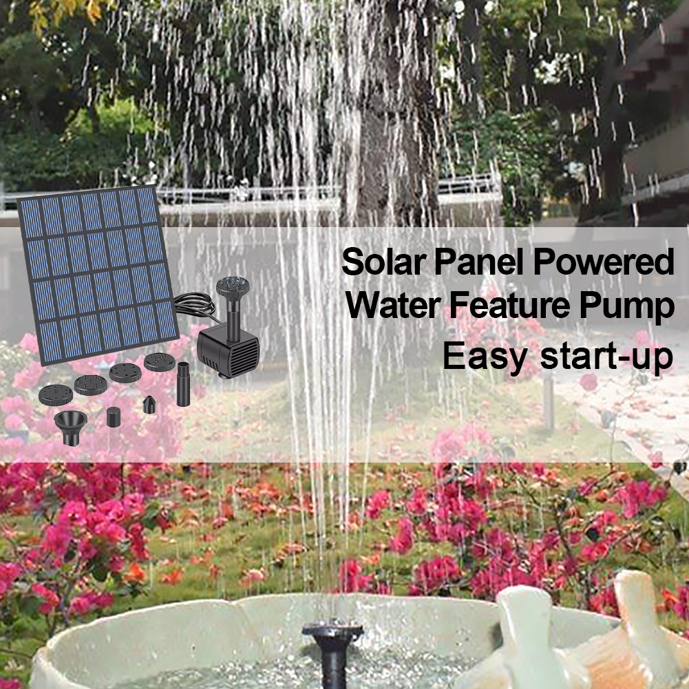 Solar Panel Powered Water Feat - Solar Pool Pump Kit review and price