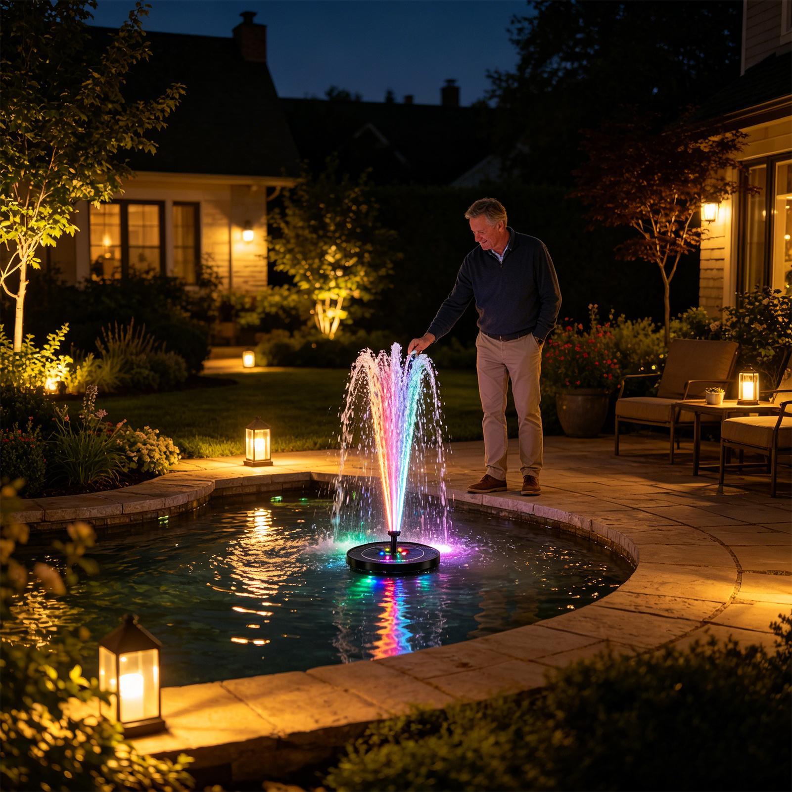 Floating Solar Bird Bath Fount - Solar Pool Pump Kit review and price