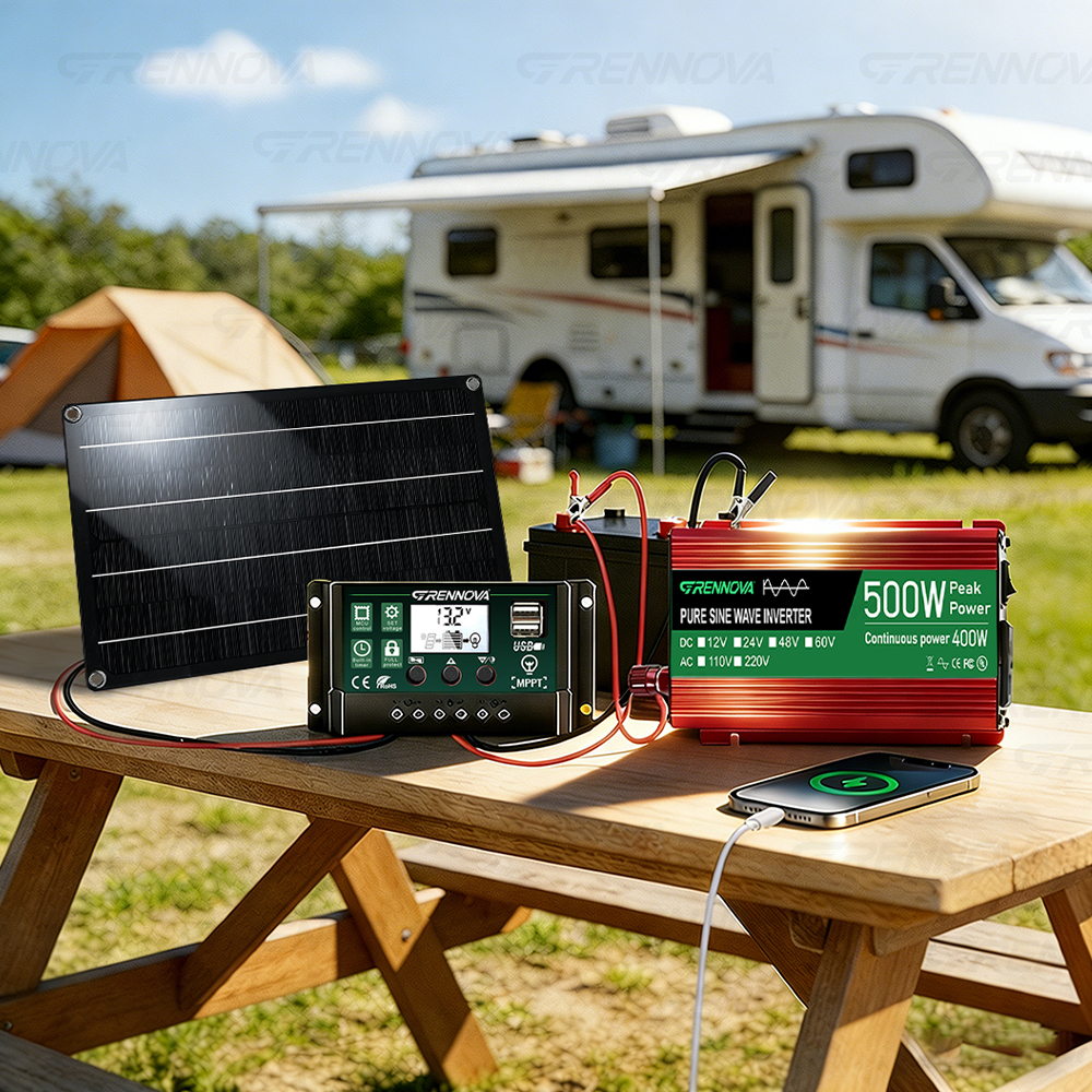 500W Peak Pure Sine Wave Solar - Rv Solar Kit 400W review and price