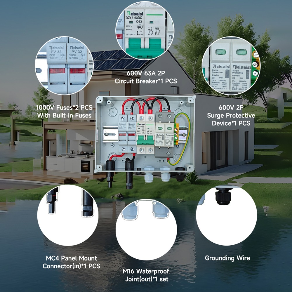 1 input 1 out Solar photovolta - Solar Combiner Box review and price