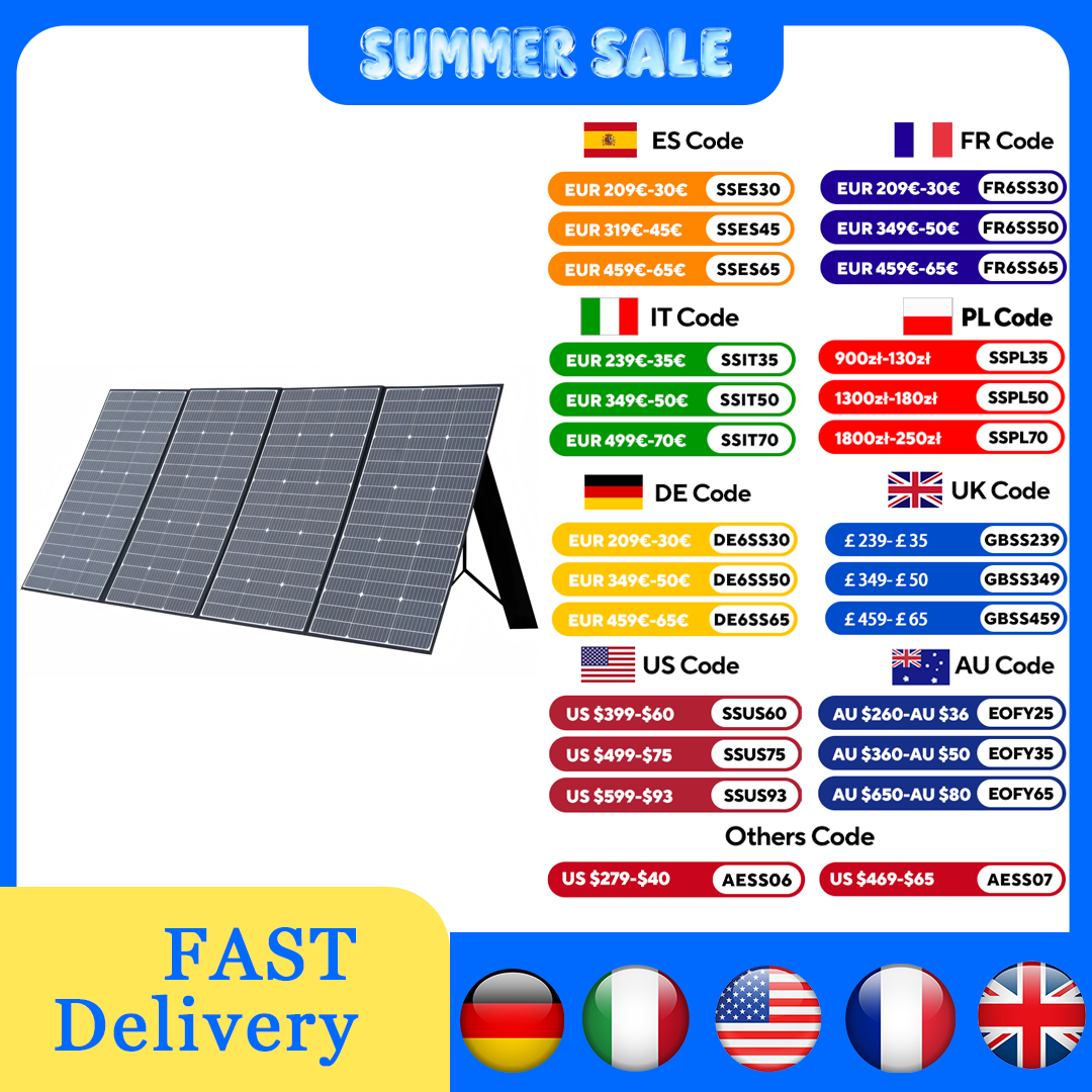 ALLPOWERS Foldable Solar Panel - Rv Solar Kit 400W review and price