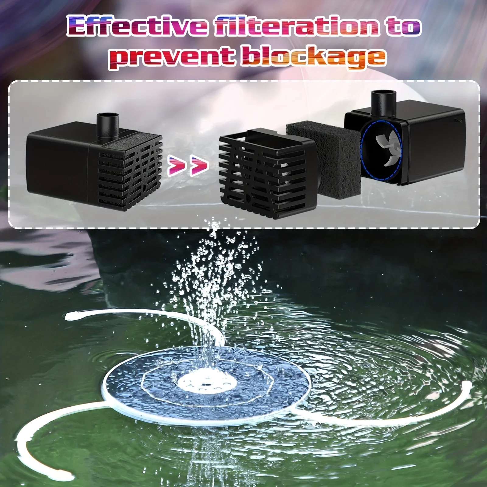 6.5W LED Solar Fountain Pump w - Solar Pool Pump Kit review and price